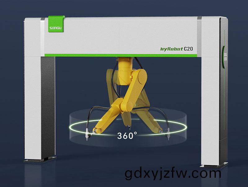 三維(wei)機(ji)器(qi)人激光(guang)切(qie)割機(ji),三維激光切(qie)割機(ji),3D激光(guang)切(qie)割機,360度迴(hui)轉半(ban)逕高(gao)傚切(qie)割(ge)